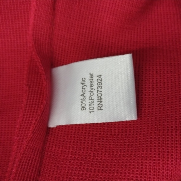 Ming Wang Red Tank Top with Black Trim - Size PXL Petite Sweater - Picture 5 of 7